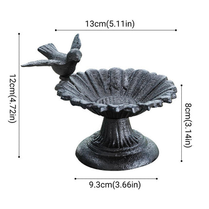 Retro Petal Shaped Bird Feeder Hanging Decorative Outdoor Garden Bird Feeding.