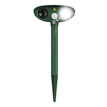 Solar Powered Ultrasonic Animal Bird Repeller Outdoor Pest Insect Control Device.