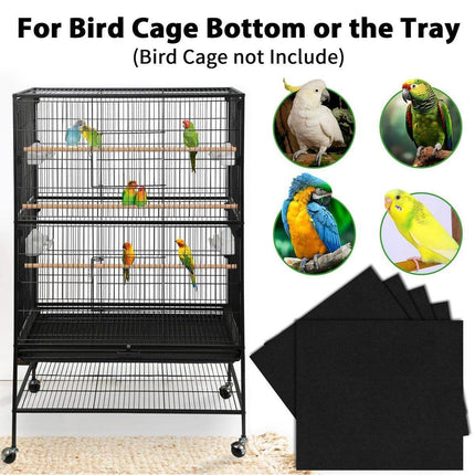 30pcs Disposable Birdcage Liner Pads Pet Cage Liner Bedding for Birds and Parrot.