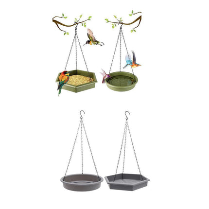 Outdoor Garden Hanging Bird Feeder Garden Automatic Hummingbird Water Feeder - Grey.