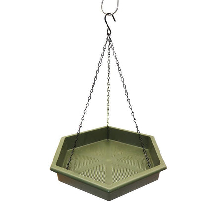 Outdoor Garden Hanging Bird Feeder Garden Automatic Hummingbird Water Feeder - Grey.