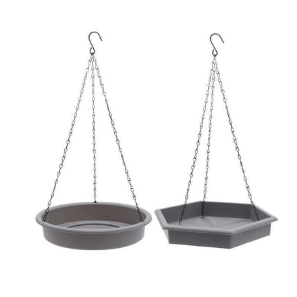 Outdoor Garden Hanging Bird Feeder Garden Automatic Hummingbird Water Feeder - Grey.