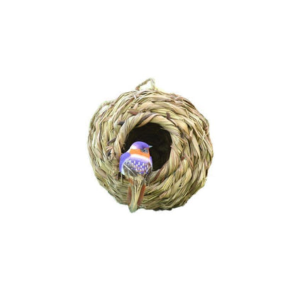 Qttie Bird Nest Breeding Box House Bed Cage Hut Cave Canary Finch Budgie Parrot - Teepee.