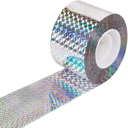 Bird Repellent Laser Reflective Tape Garden Birds Deterrent Double-Side Tapes.