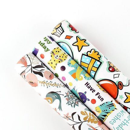 20pcs Cute Animal Cartoon Gift Wrapping Paper for Toys Bookskin and Crafts - Birthday Gift-20PCS.