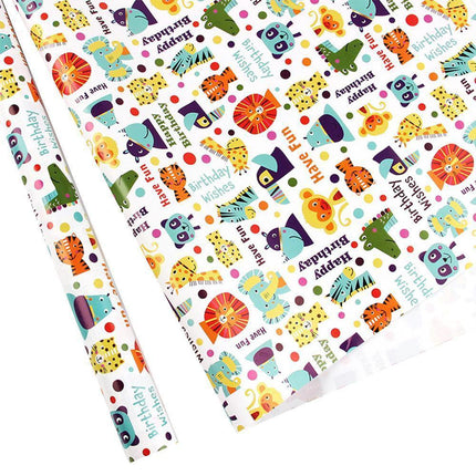 20pcs Cute Animal Cartoon Gift Wrapping Paper for Toys Bookskin and Crafts - Birthday Gift-20PCS.