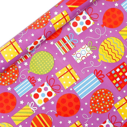 3 Pack Colorful Celebration with Premium Present Wrapping Paper - QQLW.