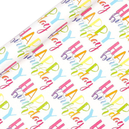 3 Pack Colorful Celebration with Premium Present Wrapping Paper - QQLW.