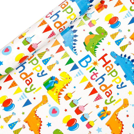 3 Pack Colorful Celebration with Premium Present Wrapping Paper - QQLW.
