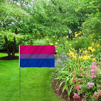 Bisexual Large Flag 150X90Cm Bi Sexual Pride Lgbt Lesbian Gay Rainbow Mardi Gras.