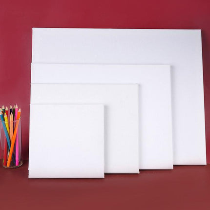 5x Artist Blank Stretched Canvas Canvases Art Large White Range Oil Acrylic Wood - 40*50CM.