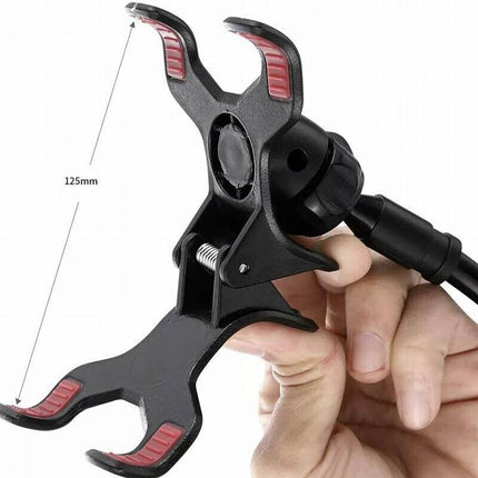 Adjustable Flexible Phone Tablet Holder with Clamp for Bed Desk Mount Use - Blue.