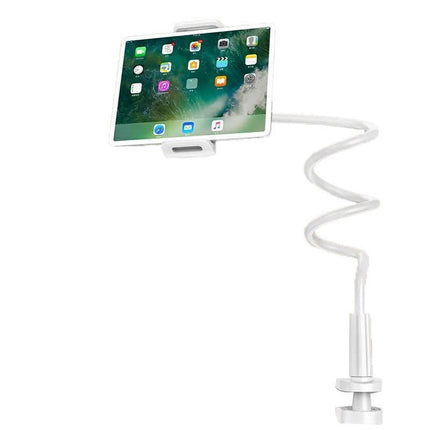 Adjustable Flexible Phone Tablet Holder with Clamp for Bed Desk Mount Use - Blue.