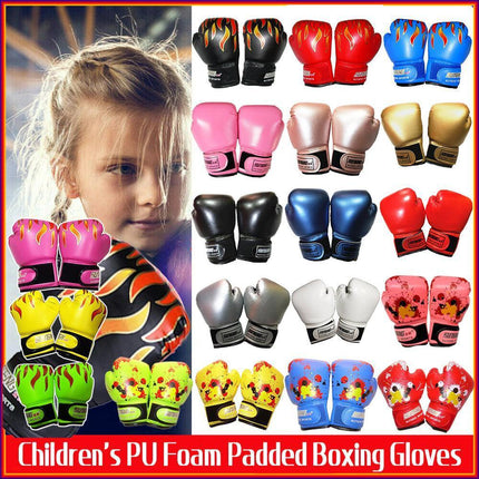 Boxing Sparring Training Gloves MMA Kickboxing Punching Gloves for Practice Sessions - Red [Map Pattern].