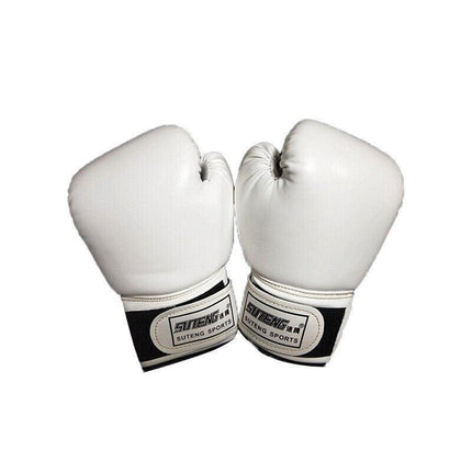Boxing Sparring Training Gloves MMA Kickboxing Punching Gloves for Practice Sessions - Red [Map Pattern].