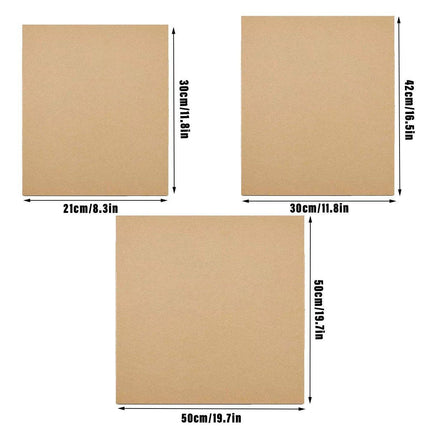50pcs Corrugated Cardboard Sheets Express Carton Spacer Gasket Packing Material - 21x30cm.