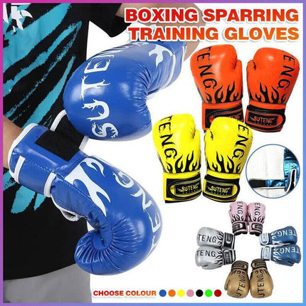 2PCS PU Boxing Training Gloves for Young Beginners Suitable for Ages 3-12 - Pearly Silver.