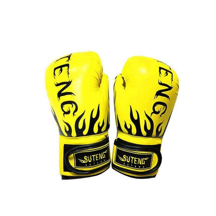 2PCS PU Boxing Training Gloves for Young Beginners Suitable for Ages 3-12 - Yellow.