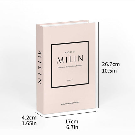 3 PCS Modern Decorative Books Set Foldable Fake Books for Display City Theme - A.