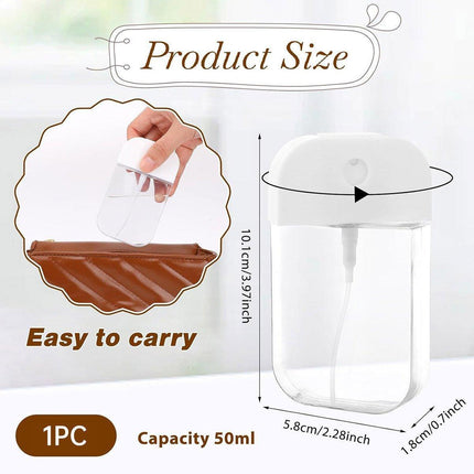 1pc Portable Card Spray Bottle Refillable Travel Watering Can for Skincare.