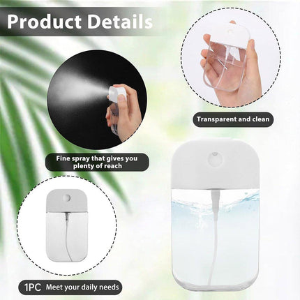 1pc Portable Card Spray Bottle Refillable Travel Watering Can for Skincare.