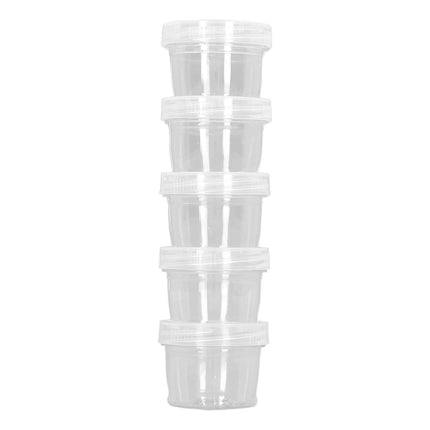 5PCS Outdoor Camping Spice Container Set Travel BBQ Seasoning Storage Box Use - White.