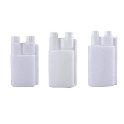 250-1000ml Plastic Twin Chamber Bottle with Tamper Evident Cap for Chemical Liquids - 8Pcs 250ml.