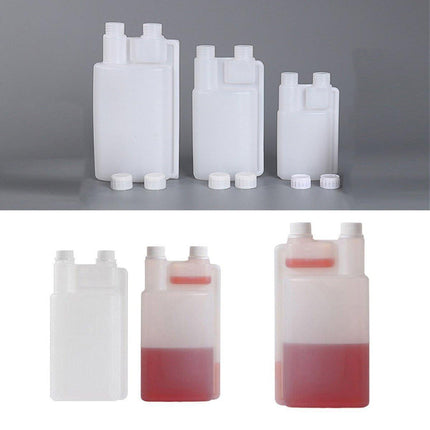 250-1000ml Plastic Twin Chamber Bottle with Tamper Evident Cap for Chemical Liquids - 8Pcs 250ml.