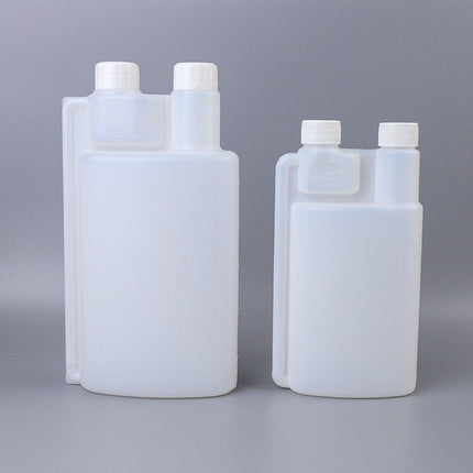 250-1000ml Plastic Twin Chamber Bottle with Tamper Evident Cap for Chemical Liquids - 8Pcs 250ml.