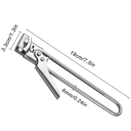 Bottle Opener Multifunctional Beer Adjustable Stainless Steel Jar Lid Gripper Au.