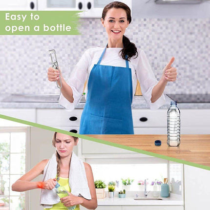 Bottle Opener Multifunctional Beer Adjustable Stainless Steel Jar Lid Gripper Au.
