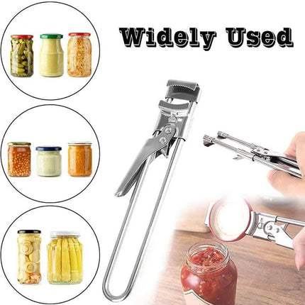 Bottle Opener Multifunctional Beer Adjustable Stainless Steel Jar Lid Gripper Au.