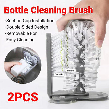 Sink Water Bottle Cleaning Brush Glass Cup Brush Suction Cup Brush Kitchen Tool.