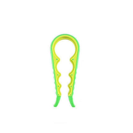 Silicone Jar Can Opener Multi-Purpose Lids Cap Arthritis Bottle Opener Easy Grip - Green.