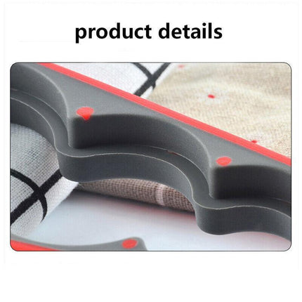 Silicone Jar Can Opener Multi-Purpose Lids Cap Arthritis Bottle Opener Easy Grip - Orange.