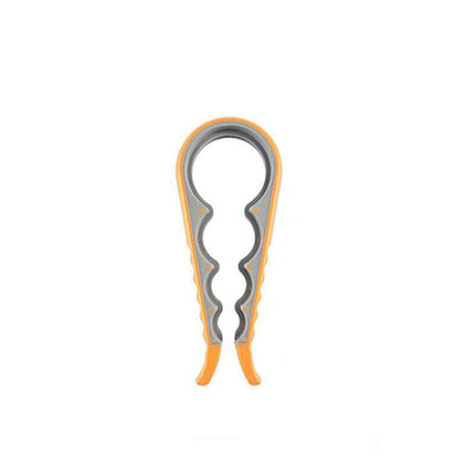 Silicone Jar Can Opener Multi-Purpose Lids Cap Arthritis Bottle Opener Easy Grip - Red.