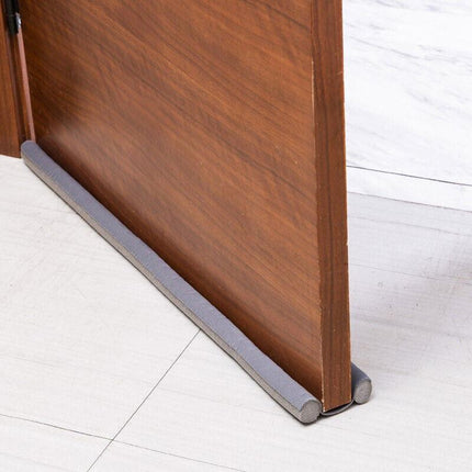 Door Bottom Seal Draft Stopper Guard Threshold Sealing Strip Wind Dust Protector - Brown.