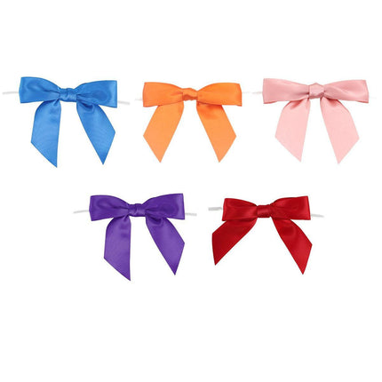 50pcs Bow Gift Packaging Sealing Tie Drawstring Baking Wrap Bag Decorative Ties - Blue.