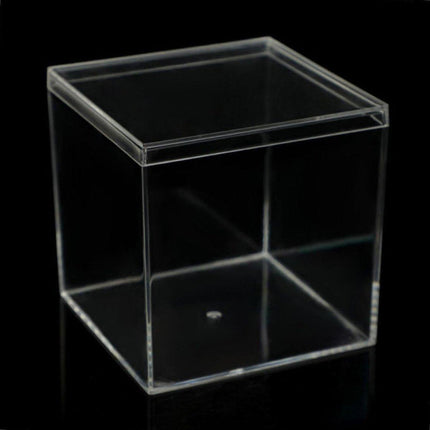10pcs Clear Acrylic Plastic Boxes Square Storage Containers for Food  Small Item - 10pcs-85-85-85.