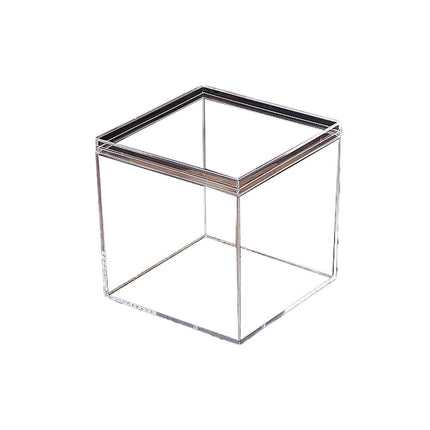 10pcs Clear Acrylic Plastic Boxes Square Storage Containers for Food  Small Item - 10pcs-85-85-85.