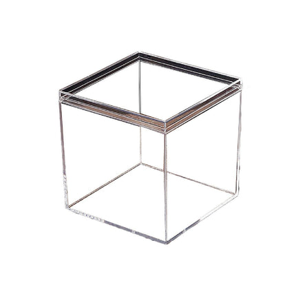10pcs Clear Acrylic Plastic Boxes Square Storage Containers for Food  Small Item - 10pcs-85-85-85.