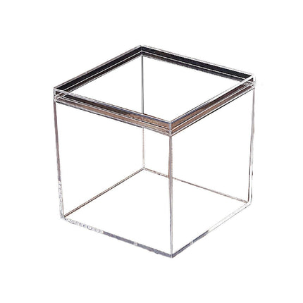 10pcs Clear Acrylic Plastic Boxes Square Storage Containers for Food  Small Item - 10pcs-85-85-85.