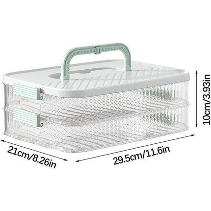 Multi Layer Dumpling Storage Box Refrigerator Freezer Organizer for Wonton.