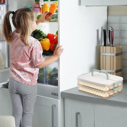 Multi Layer Dumpling Storage Box Refrigerator Freezer Organizer for Wonton.
