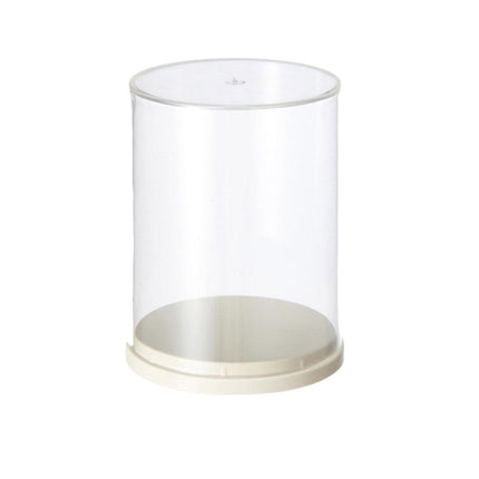 2pcs Clear Acrylic Display Case Transparent Box for Collectibles Dolls Figures - L.