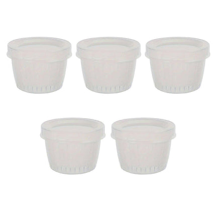 5pcs Plastic Storage Containers with Lids Refrigerator Organizer Box for Kitchen.