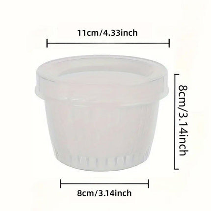 5pcs Plastic Storage Containers with Lids Refrigerator Organizer Box for Kitchen.