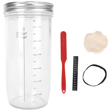 24oz Bread Fermentation Glass Jar Baking Supplies Airtight Container Dough.