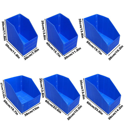 Plastic Storage Box Set 6Size Clear Hard Case Miter Tool Parts Display Organiser - 30x20x30cm.