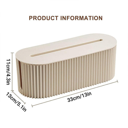 Large Cable Wire Cord Storage Box Case Management Socket Tidy Organizer.